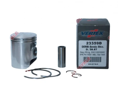 VERTEX TŁOK DERBI SENDA 50 (39,86MM) (PIERŚCIENIE 53010003990 x 2 SZT.) | 23359C