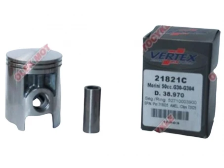 VERTEX TŁOK MORINI G30, G304 50CCM (38,97MM) (PIERŚCIENIE 52710003900 x 2 SZT.) | 21821C