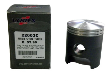 VERTEX TŁOK APRILIA 125 AF1, RX,RS, PEGASO (53,99MM) (PIERŚCIENIE 53010005400 x 2 SZT.) | 22003C