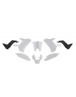 Kit Plastic Racetech (RTech) T7 Revolution Yamaha Tenere 700 '19-'24 (Fara Aripa Fata) - Alb/Negru	