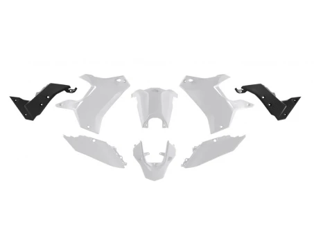 Kit Plastic Racetech (RTech) T7 Revolution Yamaha Tenere 700 '19-'24 (Fara Aripa Fata) - Alb/Negru