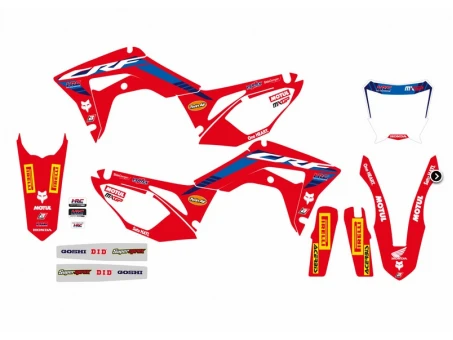 Kit grafic BLACKBIRD HONDA CRF 250R '18-'21, CRF 450R '17-'21, CRF 450X '17-'24 HONDA REPLICA TEAM HRC 23