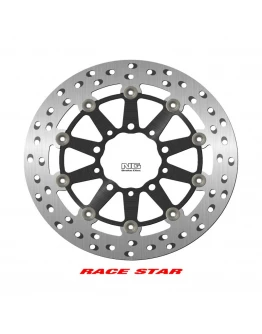 Disc frana fata NG -  RACE STAR PREMIUM KAWASAKI ER 6N/F '05-'17, ZX-6/ZX-6R 600 NINJA '05-'18, ZX-6R 636 '22, (298X80X5MM) (5X8,45/10,25MM) flotant (centru aluminiu, racire imbunatatita)