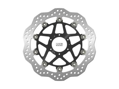 Disc frana fata NG -  HONDA CB 400 89-91, CB 400 FOUR 97-00, CB 600 HORNET 98-99, CB 400 SUPER BOLDOR 05-14, CB 400 SUPER FOUR 02-13 (296X62X5MM) (6X6,25MM) WAVE flotant (centru aluminiu) | NG1161XG