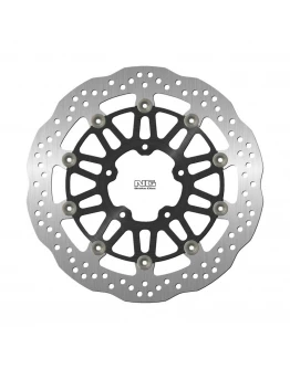 Disc frana fata NG -  MV AGUSTA BRUTALE 675/800 '12-'20, F3 675 '11-'22 (320X80X5MM) (5X8,25MM) WAVE flotant (centru aluminiu)