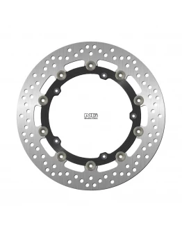 Disc frana fata NG -  APRILIA RS 50 '99-'05, TUONO 50 '03-'07, MBK X POWER 50 '03-'05, YAMAHA SLIDER 50 '03-'12, TZR 50 '03-'17 (296X155X4MM) (5X6,25MM) flotant (centru aluminiu)