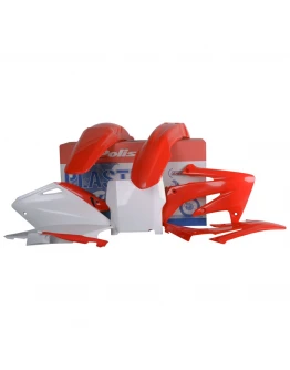 Kit plastice POLISPORT - HONDA CRF 250R '04-'05 - Rosu Alb