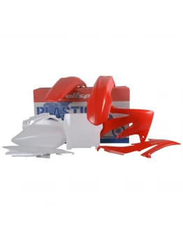 Kit plastice POLISPORT - HONDA CRF 450R '05-'06 - Rosu Alb