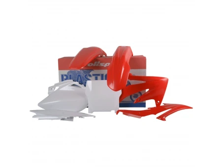 Kit plastice POLISPORT - HONDA CRF 450R '05-'06 - Rosu Alb