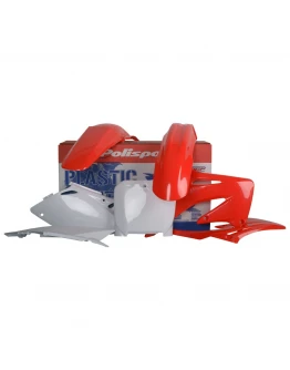 Kit plastice POLISPORT - HONDA CRF 450R '02-'03 - Rosu Alb
