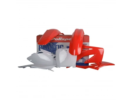Kit plastice POLISPORT - HONDA CRF 450R '02-'03 - Rosu Alb
