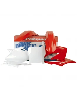 Kit plastice POLISPORT - HONDA CRF 450R '04 - Rosu Alb