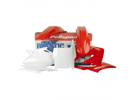 Kit plastice POLISPORT - HONDA CRF 450R '04 - Rosu Alb