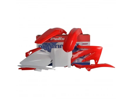 Kit plastice POLISPORT - HONDA CRF 450R '07 - Rosu Alb
