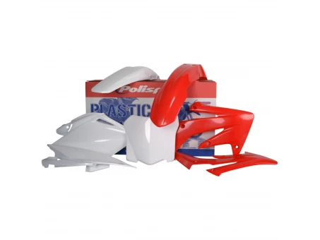 Kit plastice POLISPORT - HONDA CRF 250R '09 - Rosu Alb