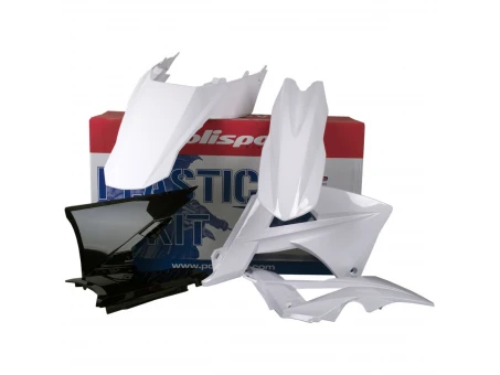 Kit plastice POLISPORT - GAS GAS EC/EC-E 125 '11; EC/EC-E 200 '11; EC/EC-E 250 '11; EC-EC-E 300 '11 EC/EC-F '11 - Alb Negru