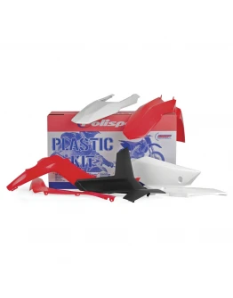 Kit plastice POLISPORT - GAS GAS EC/EC-E 125 '12-'13; EC/EC-E 200 '12-'13; EC/EC-E 250 '12-'13; EC-EC-E 300 '12-'13; EC/EC-F '12-'13 - Rosu Alb Negru