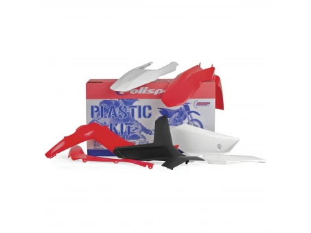 Kit plastice POLISPORT - GAS GAS EC/EC-E 125 '12-'13; EC/EC-E 200 '12-'13; EC/EC-E 250 '12-'13; EC-EC-E 300 '12-'13; EC/EC-F '12-'13 - Rosu Alb Negru