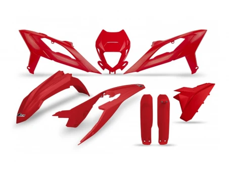 Kit complet plastice UFO (FULL KIT) BETA RR 125 / 250 / 300 / 350 / 400 / 450 23-24 culoare Rosu | BEKIT801F063