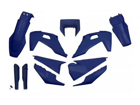 Kit complet plastice UFO (FULL KIT) HUSQVARNA TX / TE 125 / 150 / 250 / 300 20-22, FE 250 / 350 / 450 / 501 20-23 culoare Albastru | HUKIT623F087