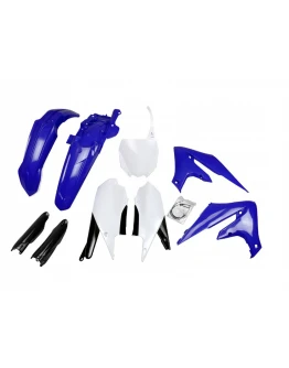 Kit complet plastice UFO (FULL KIT) YAMAHA YZF 250 '19-'23, YZF 450 '18-'22 culoare OEM Albastru Alb Negru