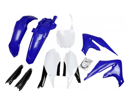 Kit complet plastice UFO (FULL KIT) YAMAHA YZF 250 19-23, YZF 450 18-22 culoare OEM Albastru Alb Negru | YAKIT321F999