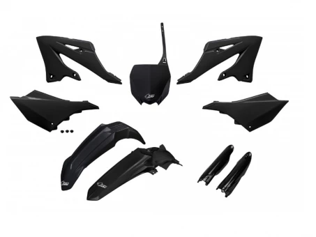 Kit complet plastice UFO (FULL KIT) YAMAHA YZ 125 / 250 22-24 culoare Negru | YAKIT324F001