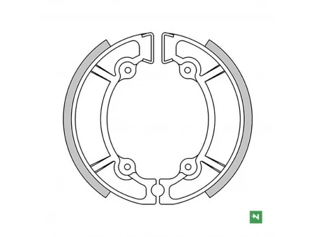 NEWFREN SZCZĘKI HAMULCOWE SUZUKI RM 125 81-87; RM 250 81-83 TYŁ (120X22MM) | GF1161
