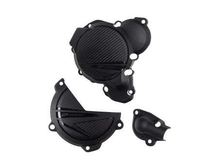 Kit protectii capac ambreiaj/alternator POLISPORT - cu capac pompa apa KTM SX/XC 250/300 '23-'24; Husqvarna TC 250 '23-'24; TX 300 '23-'24