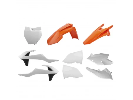 Kit plastice POLISPORT - KTM SX/SX-F '16-'1 - Portocaliu Alb