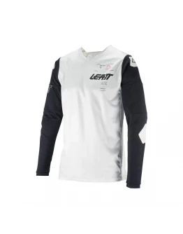 Tricou Leatt Moto 4.5 Windblock Forge - Alb/Negru