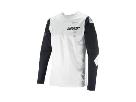 Tricou Leatt Moto 4.5 Windblock Forge - Alb/Negru