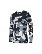 Tricou Moto Leatt 4.5 Enduro Forge - Negru/Gri/Camo