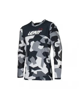 Tricou Moto Leatt 4.5 Enduro Forge - Negru/Gri/Camo
