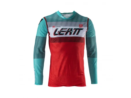 Tricou Leatt Moto 5.5 Ultraweld Jersey Fuel - Albastru/Rosu