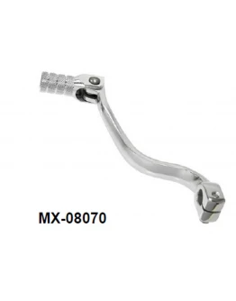 Pedală schimbator de viteze PSYCHIC pentru KAWASAKI KX 65 '00-'23, SUZUKI RM 65 '03-'05 (OEM: K1315-61347; K1324-21366) (aluminiu forjat)  Culoare Argintiu Pedală schimbator de viteze PSYCHIC pentru KAWASAKI KX 65 '00-'23, SUZUKI RM 65 '03-'05 (OEM: K1315-61347; K1324-21366) (aluminiu forjat)  Culoare Argintiu