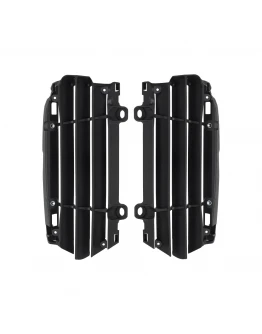 Protectie radiator POLISPORT KTM SX/SXF/XC/XC-F '23-'24; EXC/EXC-F/XC/XCF-W '24; Husqvarna TE/FE '24; GAS GAS MC/MC-F/EC/EC-F/EW-F/EX/EX-F '24 - Negru