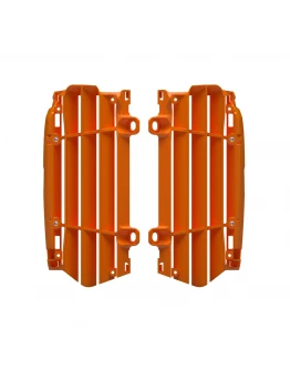 Protectie radiator POLISPORT KTM SX/SXF/XC/XC-F '23-'24; EXC/EXC-F/XC/XCF-W '24; Husqvarna TE/FE '24; GAS GAS MC/MC-F/EC/EC-F/EW-F/EX/EX-F '24 - Portocaliu