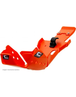 Scut protectie din plastic CROSSPRO model PRO-LINK DTC HARD ENDURO pentru: KTM SX-F / XC-F 250/300 '23-, HUSQVARNA FC 250 / 350 '23- culoare Portocaliu