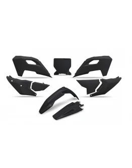 Kit complet plastice UFO HUSQVARNA TC 125 / 250 '23-'24, FC 250 / 350 / 450 '23-'24, FX 350 / 450 '23-'24, TX 300 '24, culoare Negru