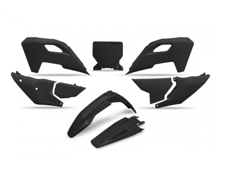Kit complet plastice UFO HUSQVARNA TC 125 / 250 23-24, FC 250 / 350 / 450 23-24, FX 350 / 450 23-24, TX 300 24, culoare Negru | HUKIT626001