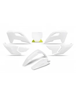 Kit complet plastice UFO HUSQVARNA TC 125 / 250 '23-'24, FC 250 / 350 / 450 '23-'24, FX 350 / 450 '23-'24, TX 300 '24, culoare Alb