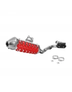 Protectie evacuare universala moto POLISPORT -ARMADILLO EXTREM SILENCER GUARD - Rosu
