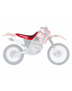 Husă șa BLACKBIRD HONDA XR 250/400 '96-'04 (17) LOGO HONDA, culoare Negru/Rosu