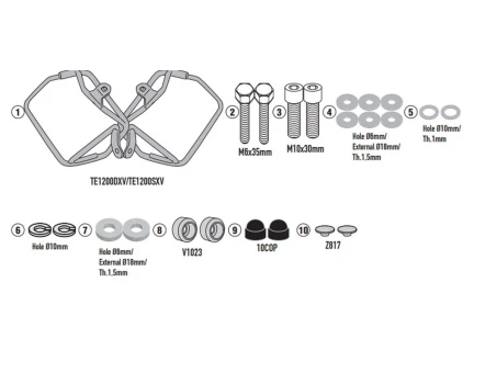 Suport pentru genti laterale KAPPA - HONDA CB 750 HORNET 23-24 - RA314 EASY LOCK | TE1200K