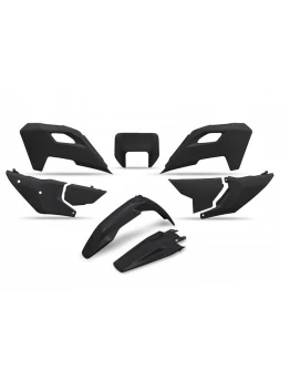 Kit complet plastice UFO HUSQVARNA TE 150 / 250 / 300 '24, FE 250 / 350 / 450 / 501 '24, culoare Negru