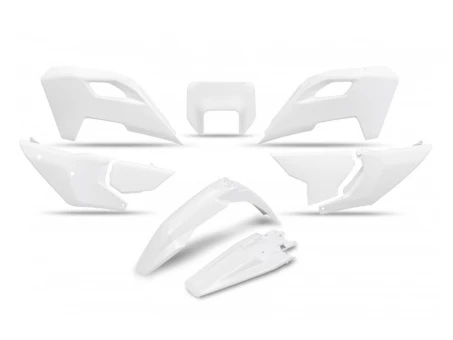 Kit complet plastice UFO HUSQVARNA TE 150 / 250 / 300 24, FE 250 / 350 / 450 / 501 24, culoare Alb | HUKIT627040