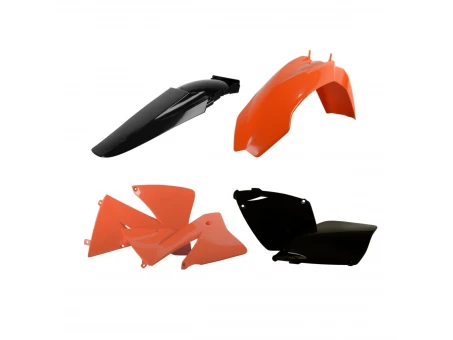 Kit plastice POLISPORT - KTM EXC/EXC-F '01-'03 - Portocaliu Negru