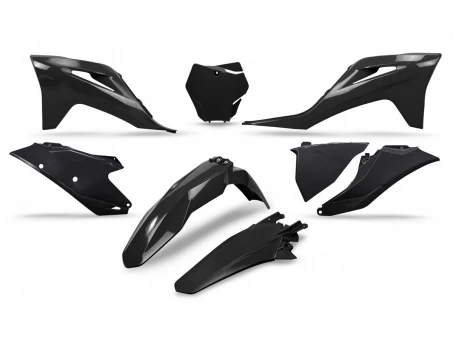 Kit complet plastice UFO GAS GAS MC 125 / 250 21-23, EX 250 / 300 21-23, MC-F / EX-F 250 / 350 / 450 21-23 culoare Negru | GGKIT702001