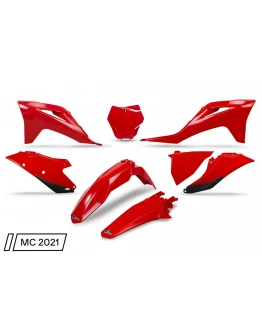 Kit complet plastice UFO GAS GAS MC 125 / 250 '21-'23, EX 250 / 300 '21-'23, MC-F / EX-F 250 / 350 / 450 '21-'23 culoare Rosu (GG07124062)
